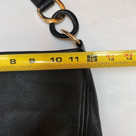 Michael Michael Kors Slouchy Black Pebble Leather Shoulder Bag - Picture 11 of 13